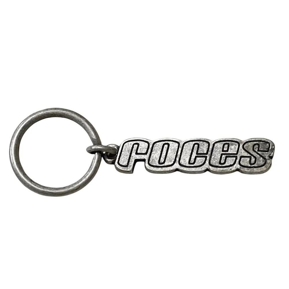 Vtg Roces Y2K Keychains Charm Silver 2000s ski skate rollerblade outdoors